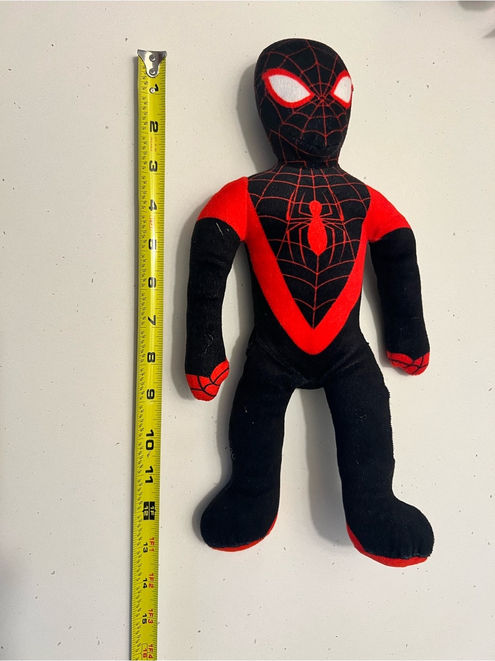 Marvel Spider-Man Miles Morales 13” Black Red Plush Stuffed Animal - Picture 3 of 3